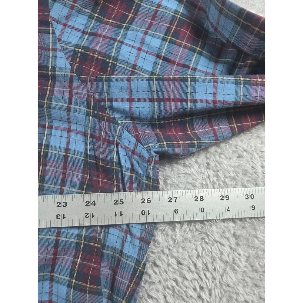 Polo Ralph Lauren‎ Mens XXL Classic Fit Plaid Button Down Shirt Blue Red Multi